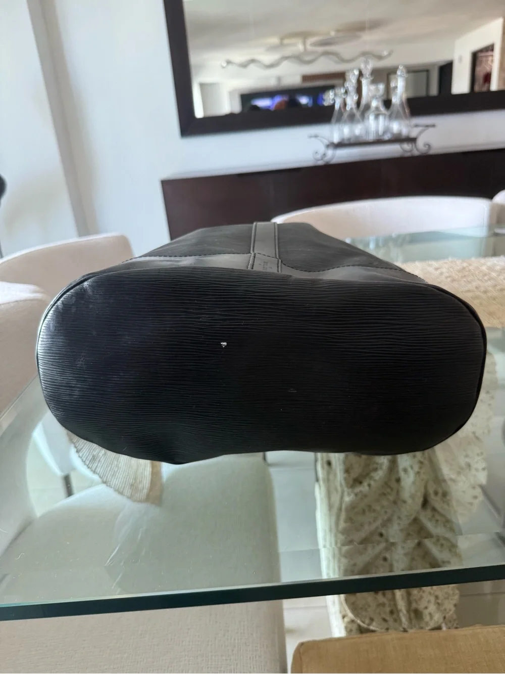 Louis Vuitton Black Epi Leather Bucket Backpack